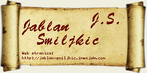 Jablan Smiljkić vizit kartica